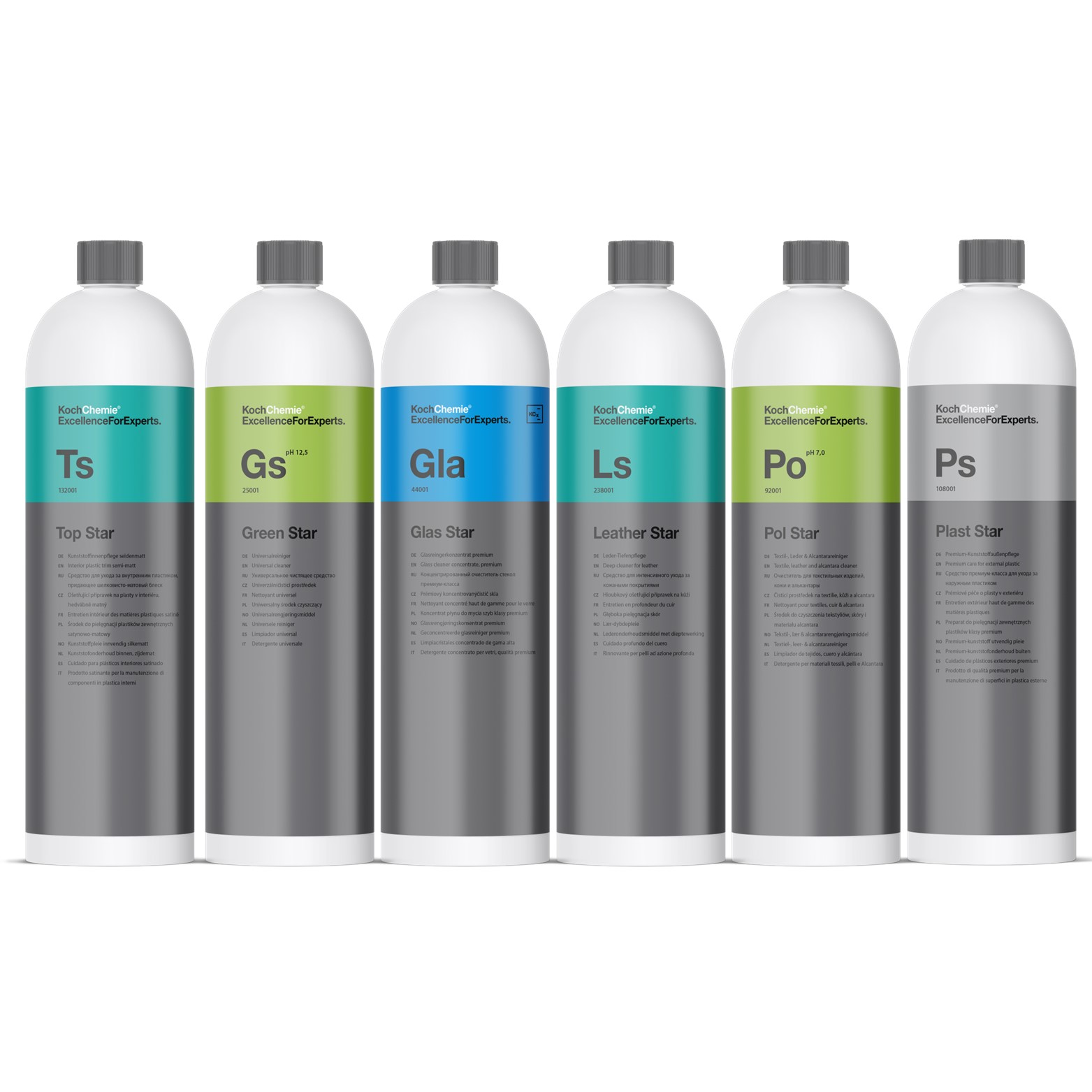 Koch Chemie polijstset: Heavy H9.02 micro Polijstpasta M3.02 Fijne Polijstpasta F6.01 3 detailmate microvezeldoeken, 40 x 40 cm, 550 g/m²
